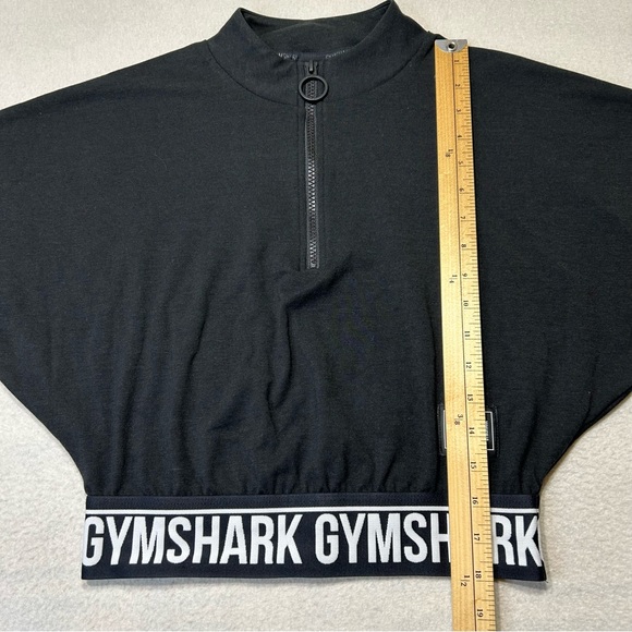 GYMSHARK Recess Crop 1/2 Zip Top Black Size S - Picture 12 of 12